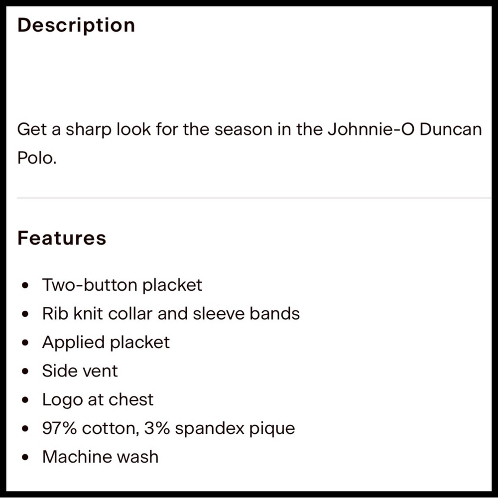 Johnnie O Duncan Polo in Blazer. Size XL. - Picture 5 of 5